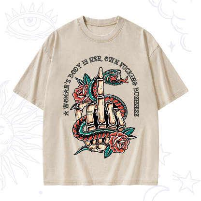 Purplehecate A Women’s Body Is Her Washed T-Shirt