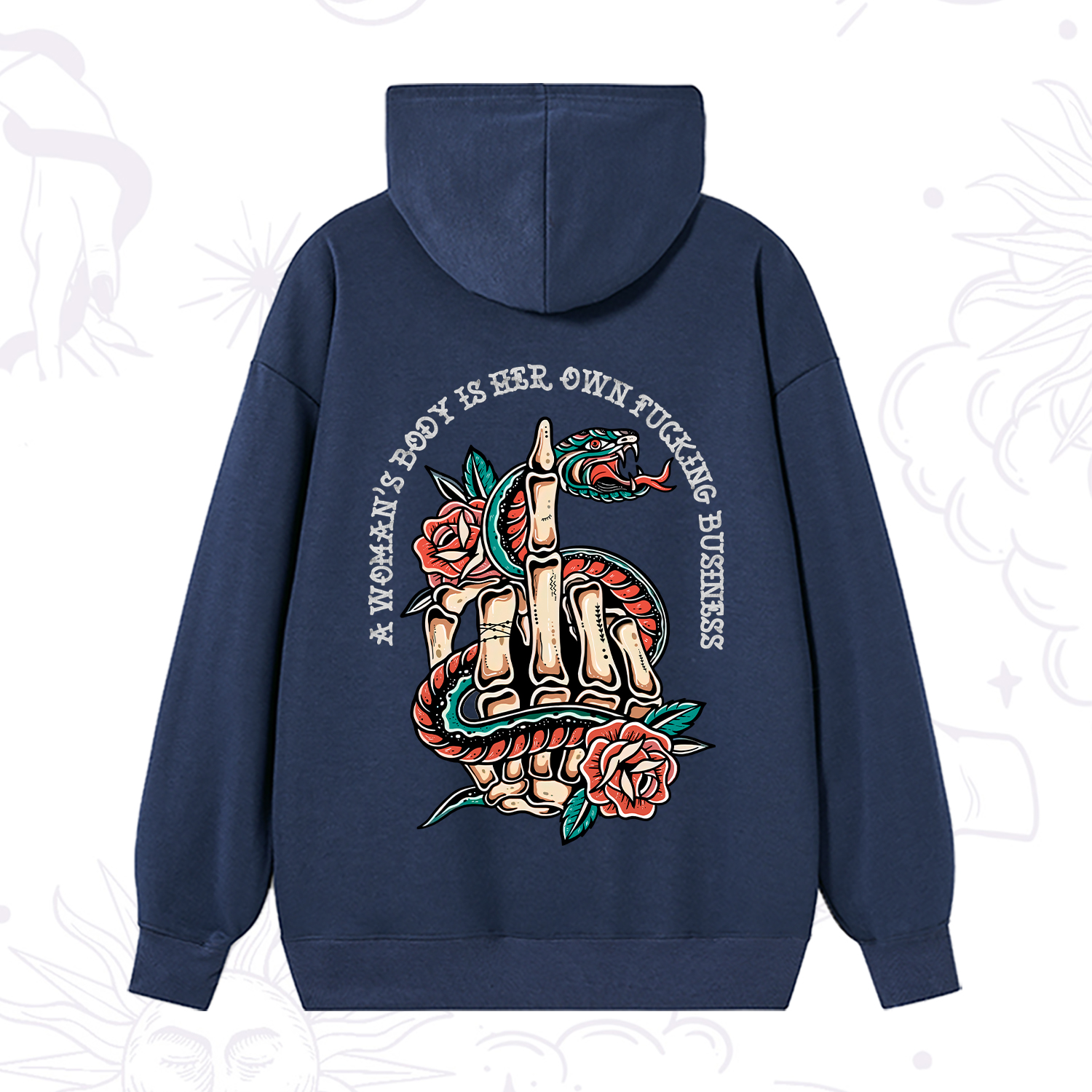 Purplehecate A Women’s Body Is Her Hoodie