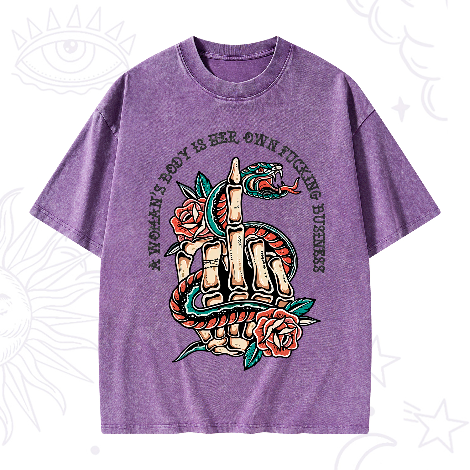 Purplehecate A Women’s Body Is Her Washed T-Shirt