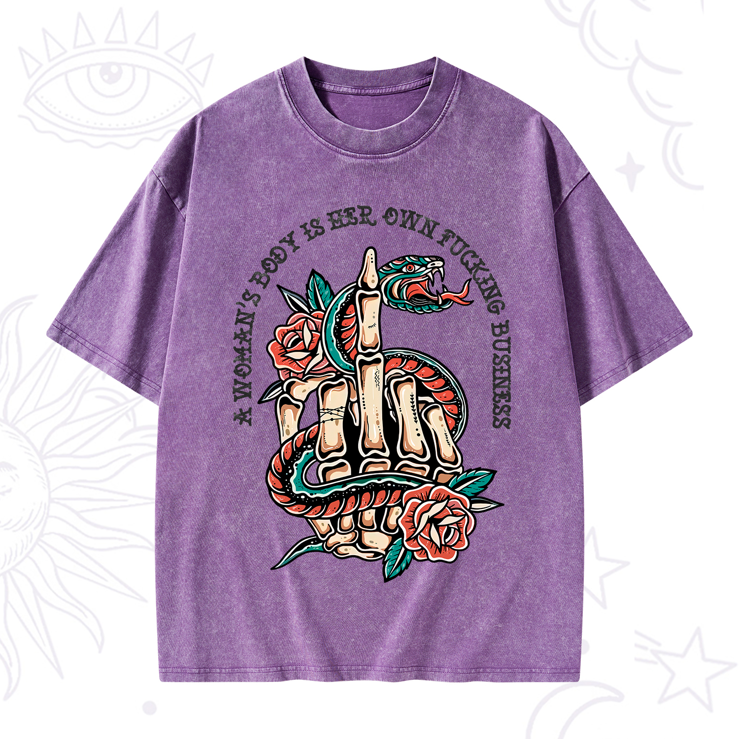 Purplehecate A Women’s Body Is Her Washed T-Shirt