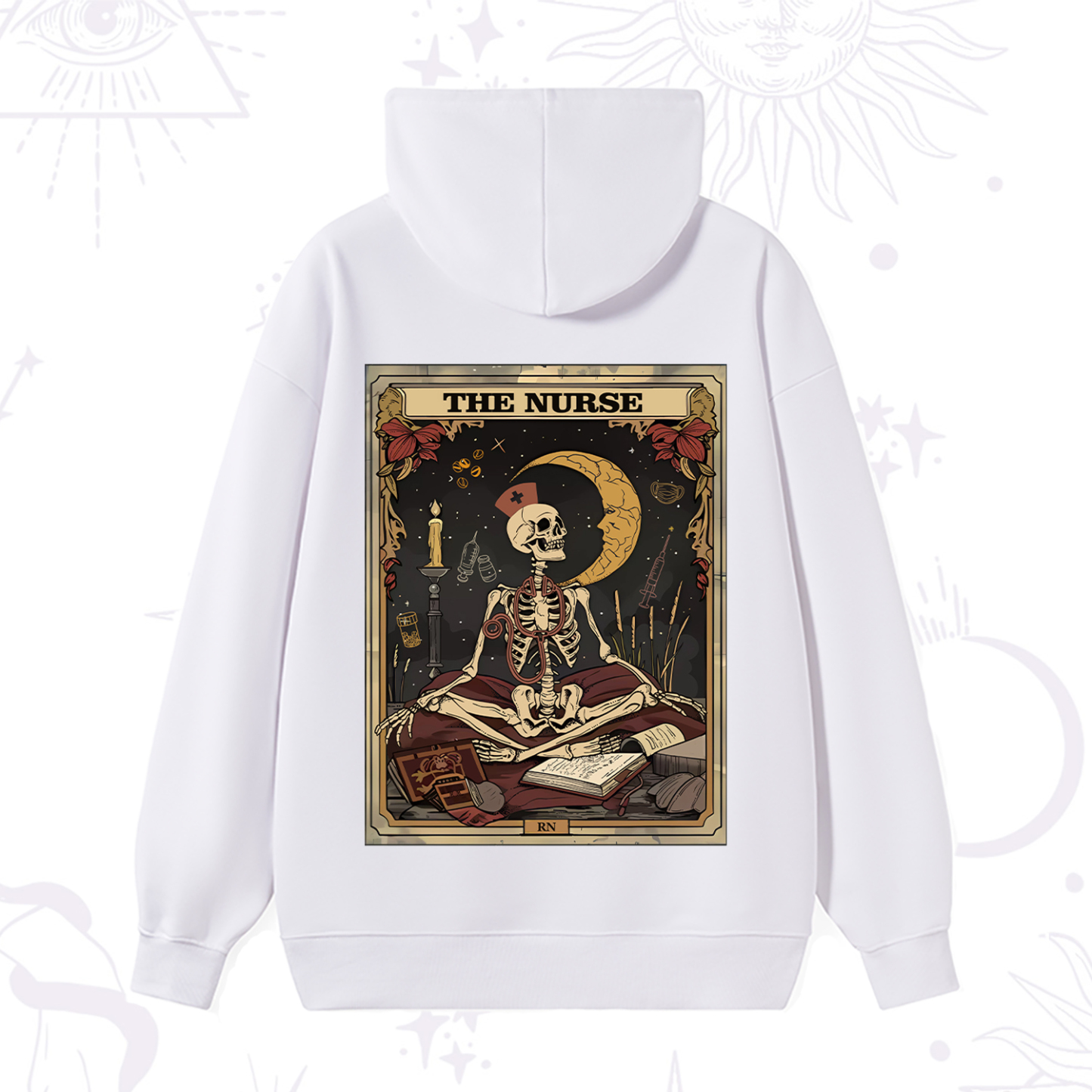 Purplehecate The Nurse Tarot Card Hoodie