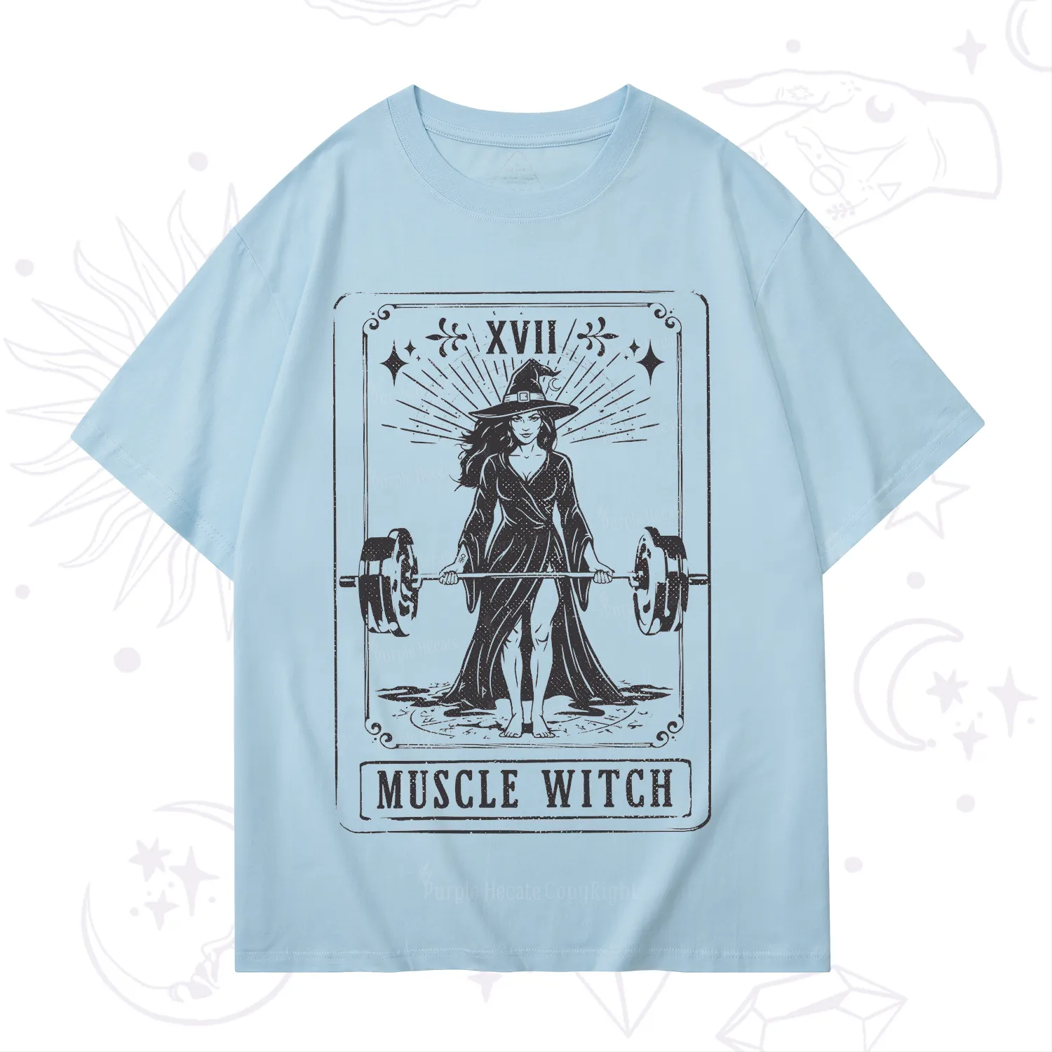 Purplehecate The Muscle With Tarot T-Shirt