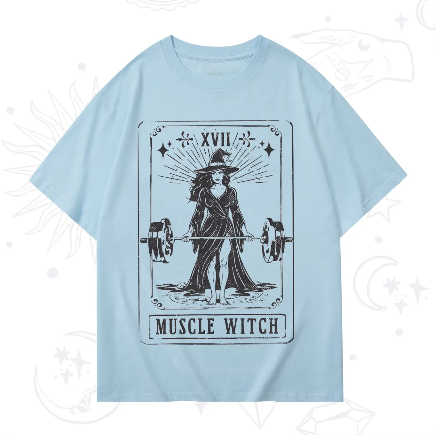 Purplehecate The Muscle With Tarot T-Shirt
