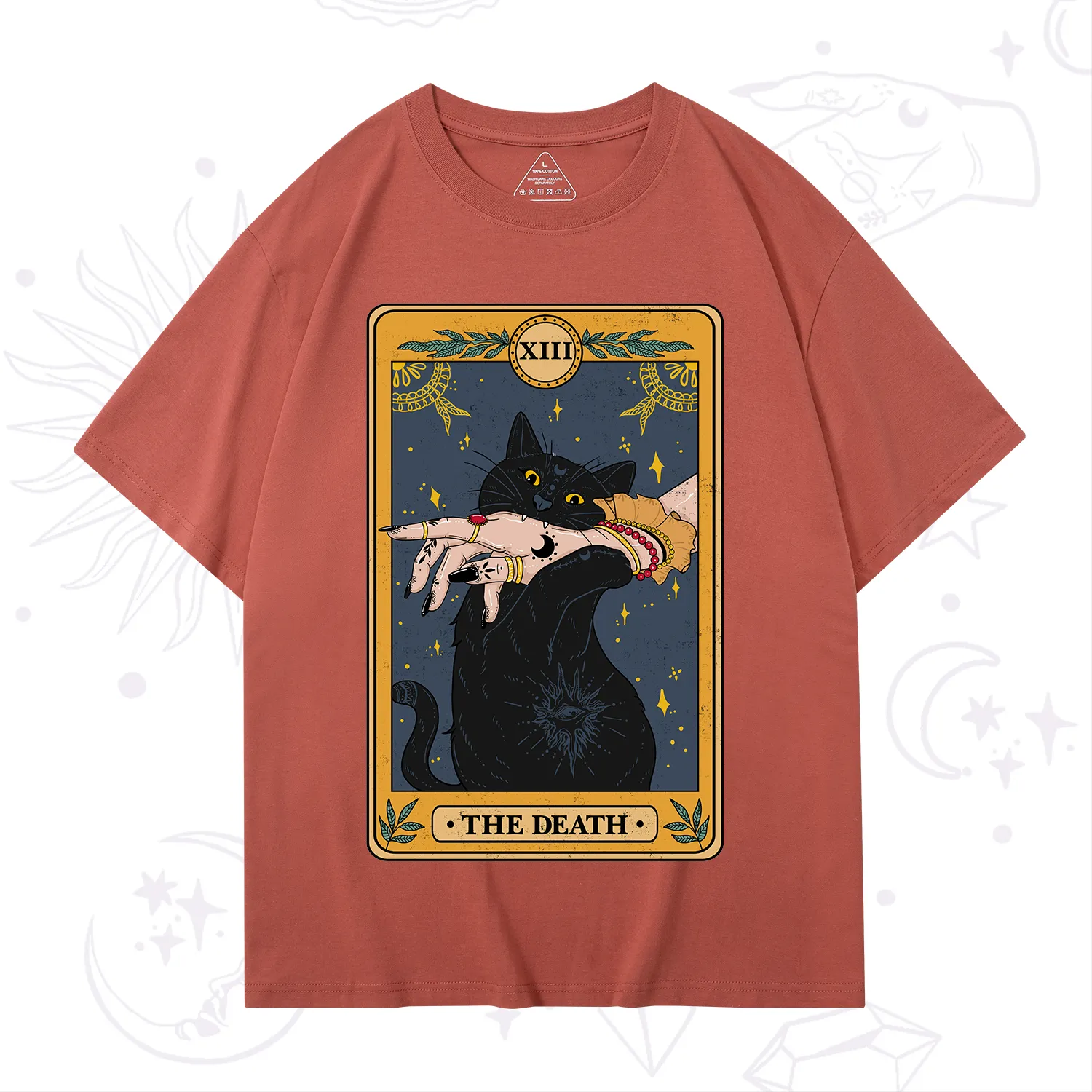 Purplehecate The Death Card Tarot Cat T-Shirt