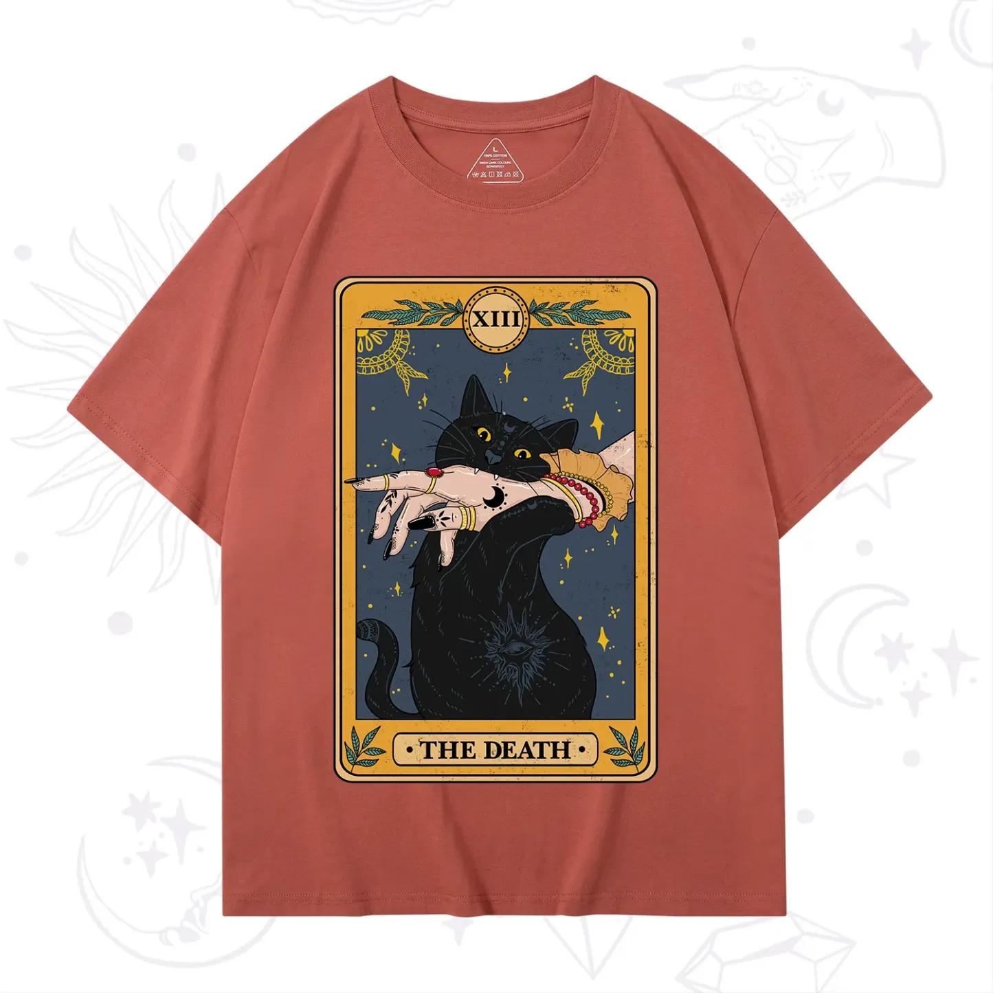 Purplehecate The Death Card Tarot Cat T-Shirt