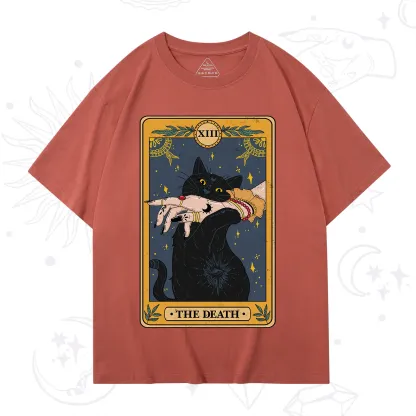 Purplehecate The Death Card Tarot Cat T-Shirt