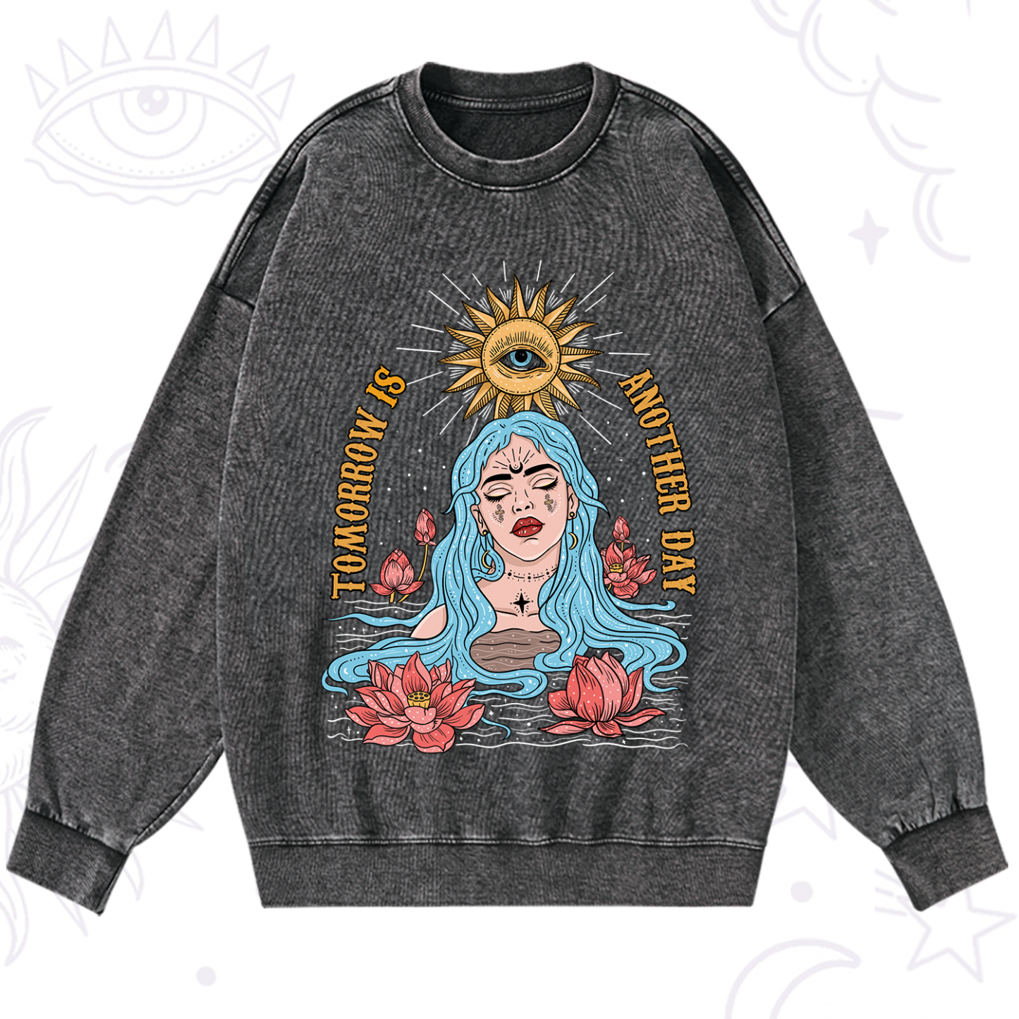 Magic Purplehecate Tomorrow Is Another Day Washed Sweatshirt