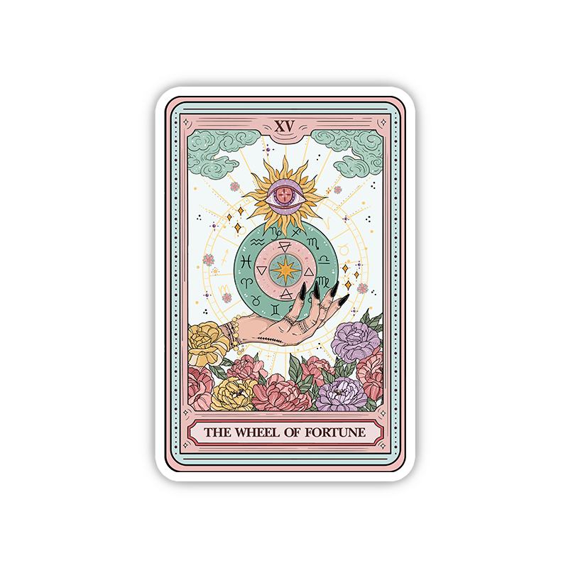 Purplehecate The Wheel of Fortune Tarot Card Sticker