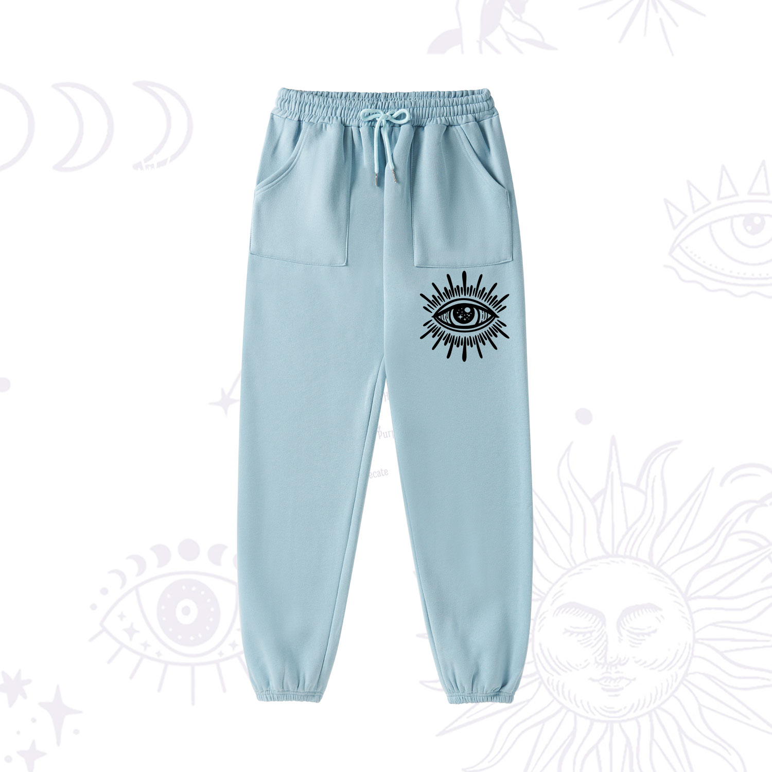 Purplehecate Evil Eye Fleece Hoodie Suit