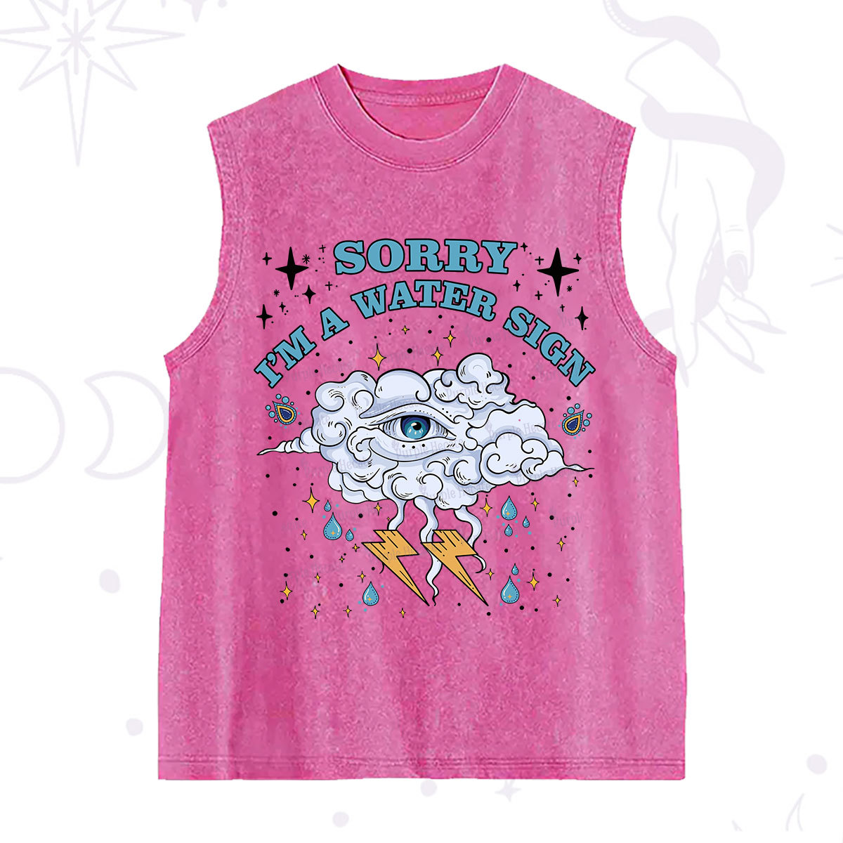 Purplehecate Sorry I'm A Water Sign Washed Tank