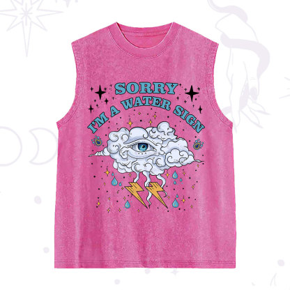 Purplehecate Sorry I'm A Water Sign Washed Tank