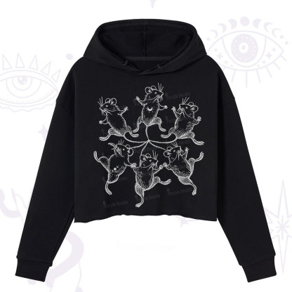 Purplehecate The Midnight Mouse Dance Crop Hoodie