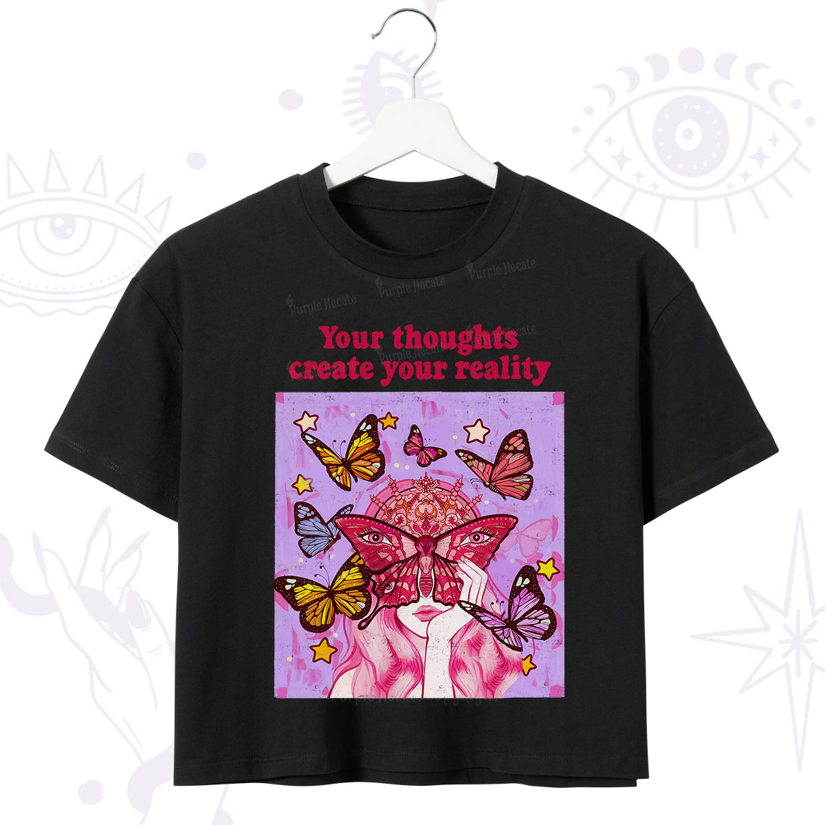 Purplehecate Create Your Reality Crop T-Shirt