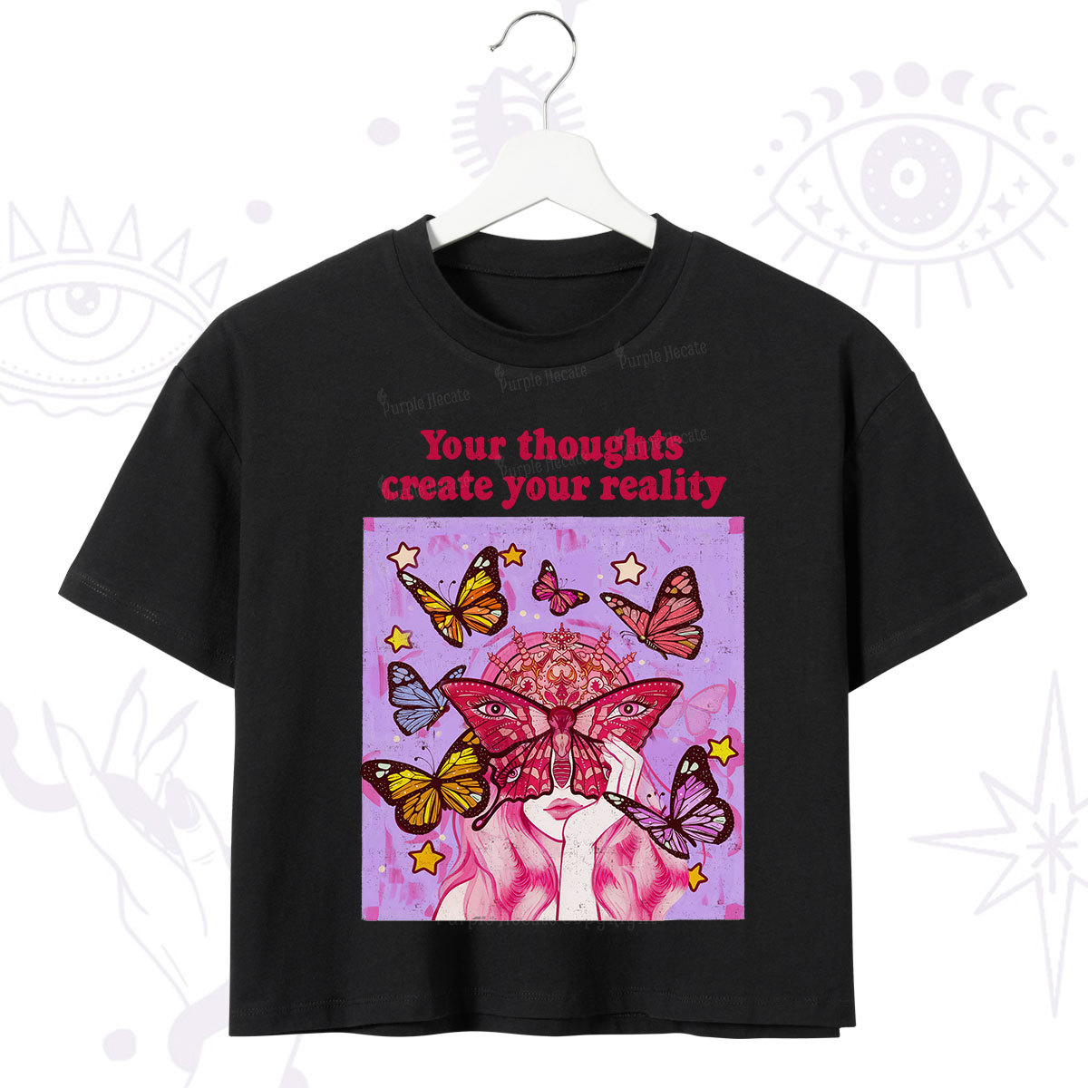 Purplehecate Create Your Reality Crop T-Shirt
