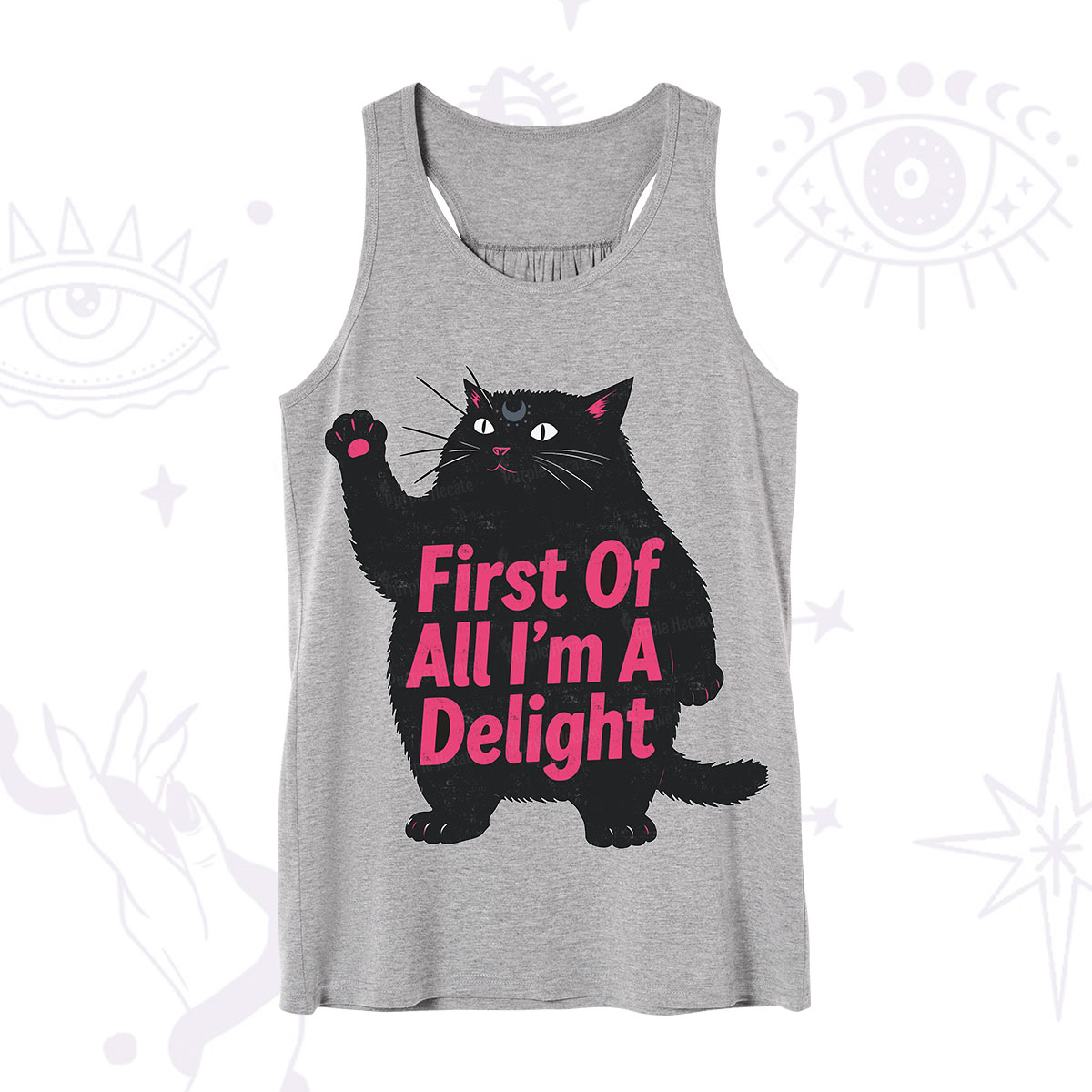 Purplehecate First Of All I'm A Delight Cat Tank