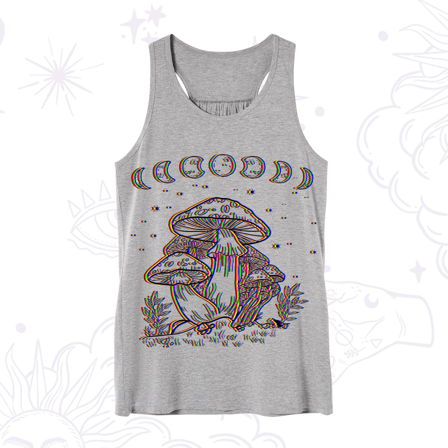 Purplehecate Mushroom and Moon Tank