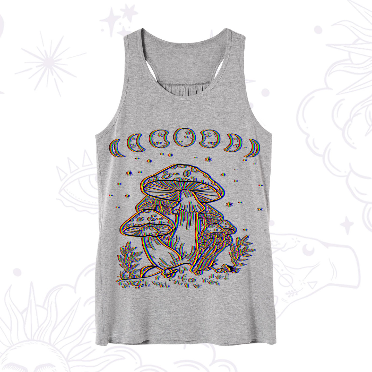 Purplehecate Mushroom and Moon Tank