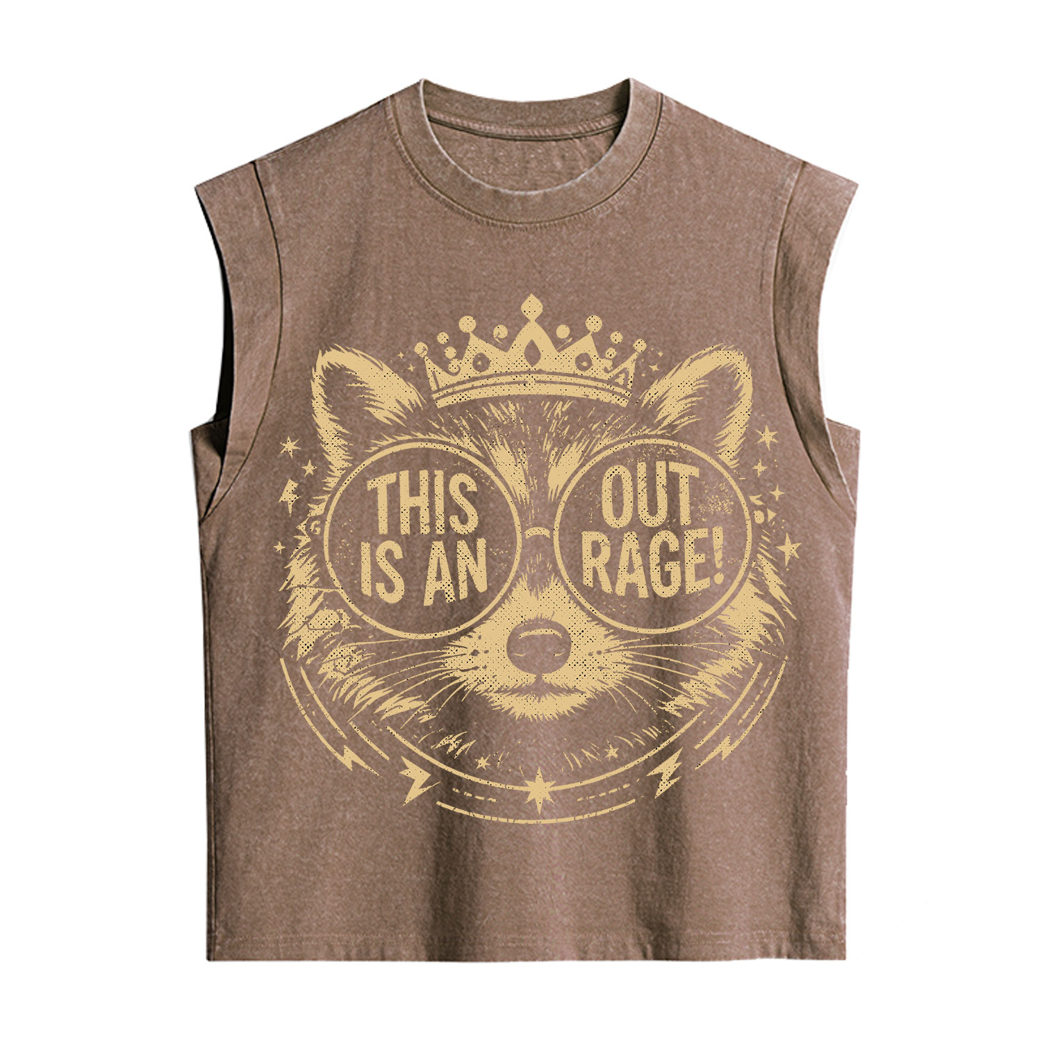 Purplehecate Royal Raccoon Rage Vintage Washed Tank