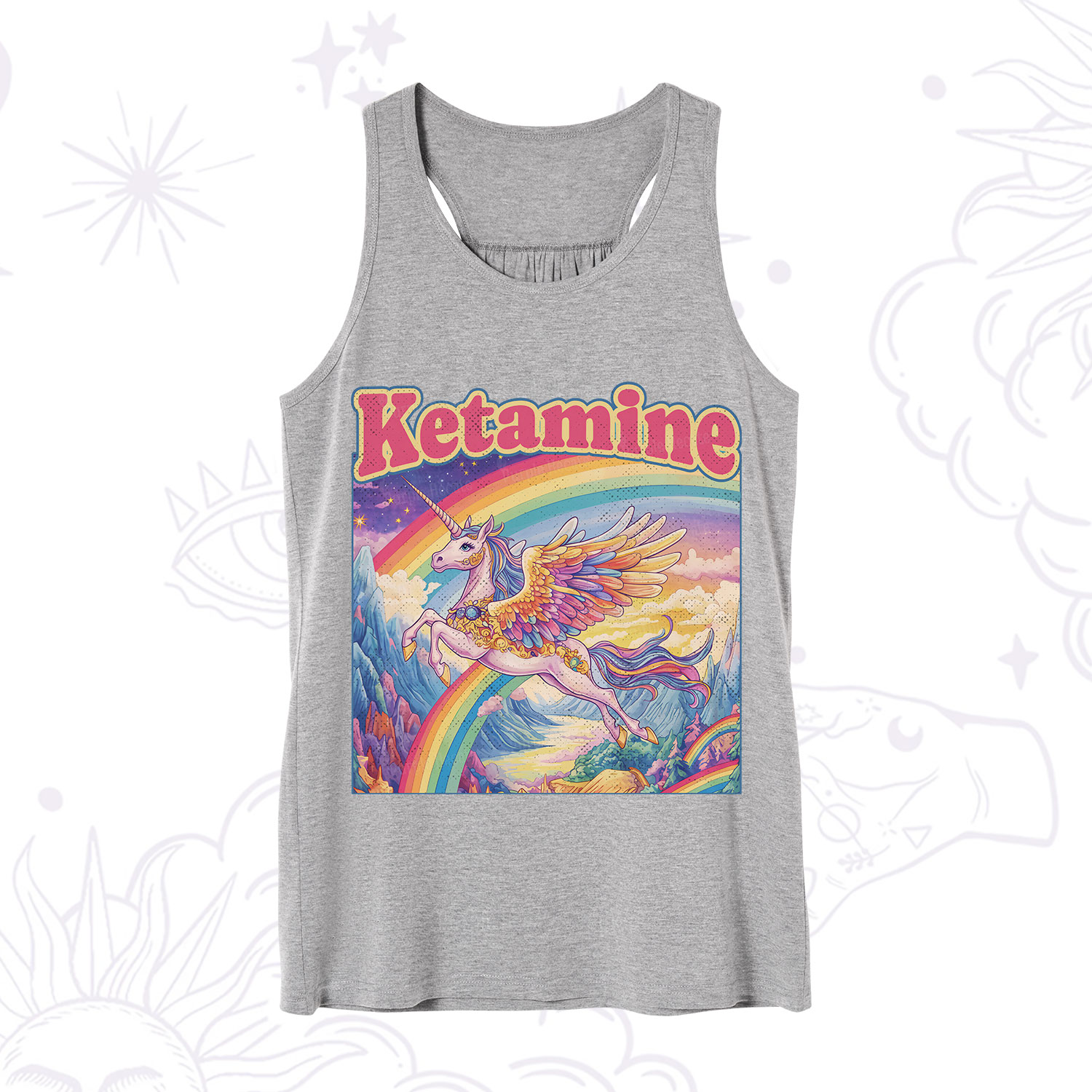 Purplehecate Ketamine Rainbow Unicorn Tank