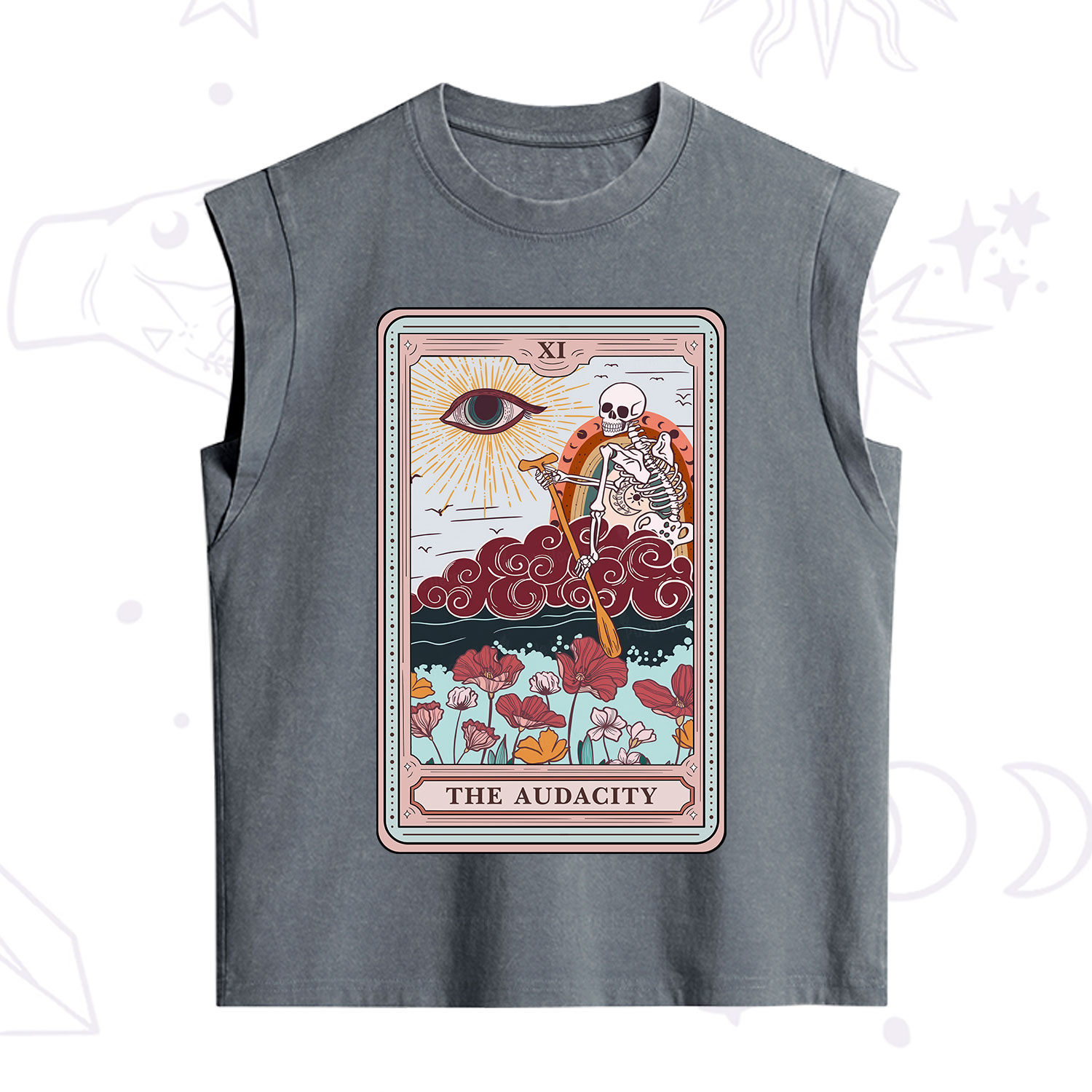Purplehecate The Audacity Tarot Card Vintage Washed Tank