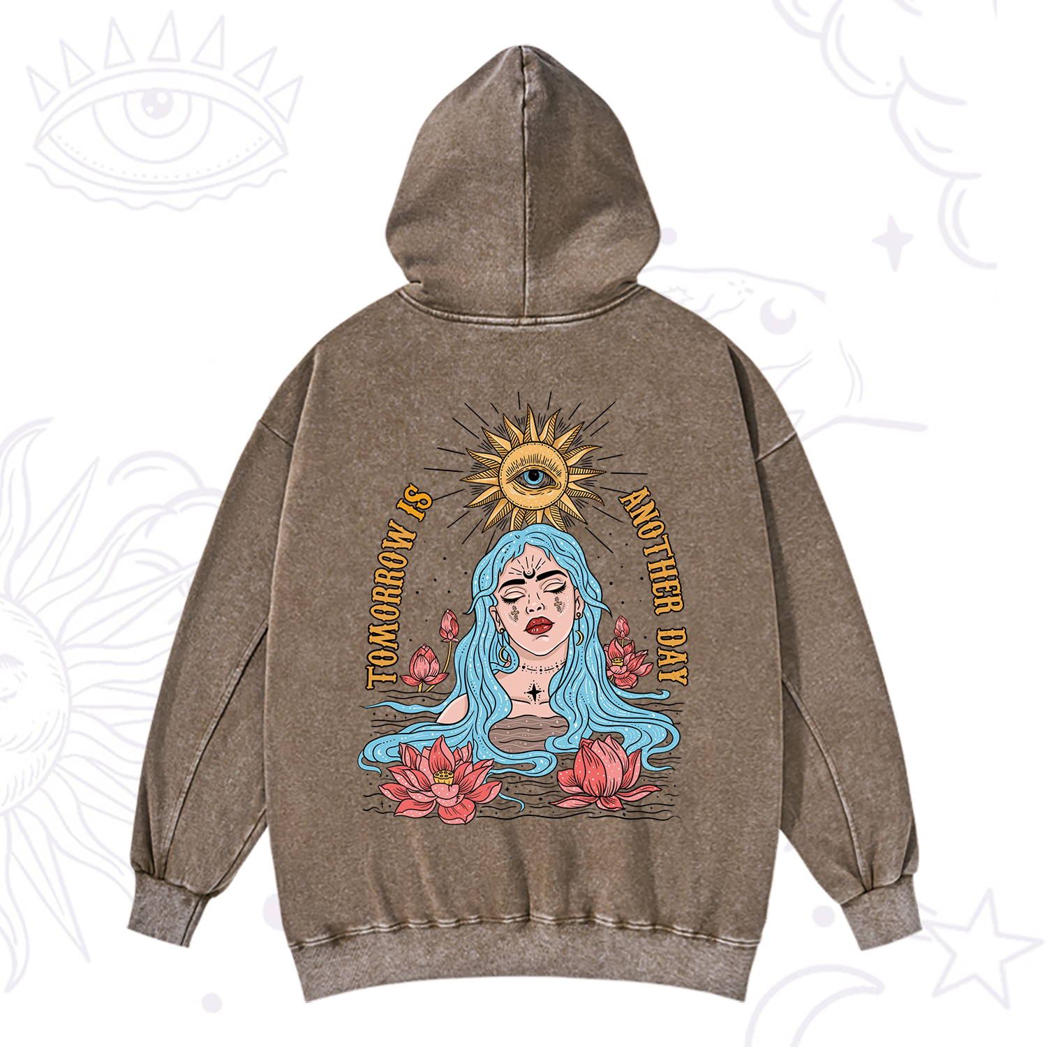 Purplehecate Tomorrow Is Another Day Washed Hoodie