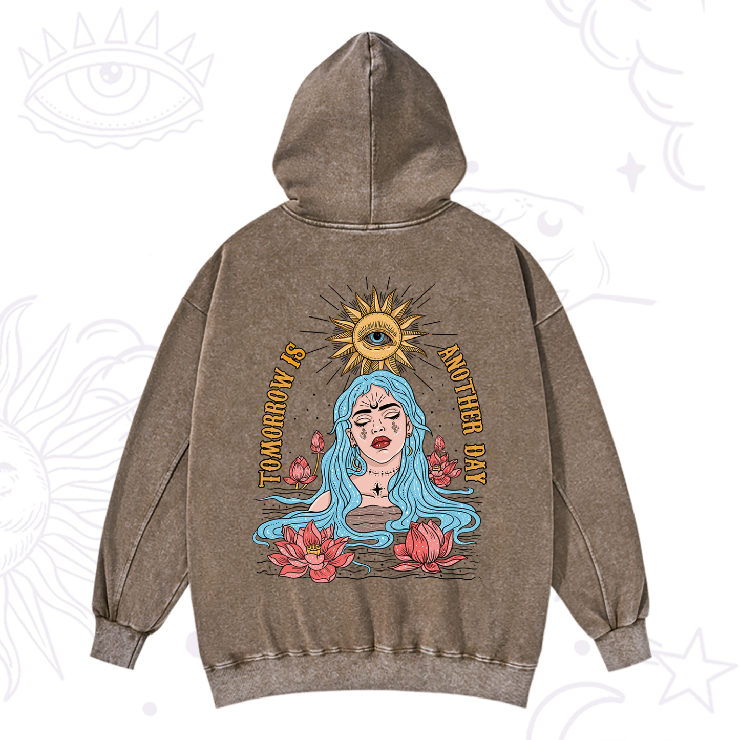 Purplehecate Tomorrow Is Another Day Washed Hoodie