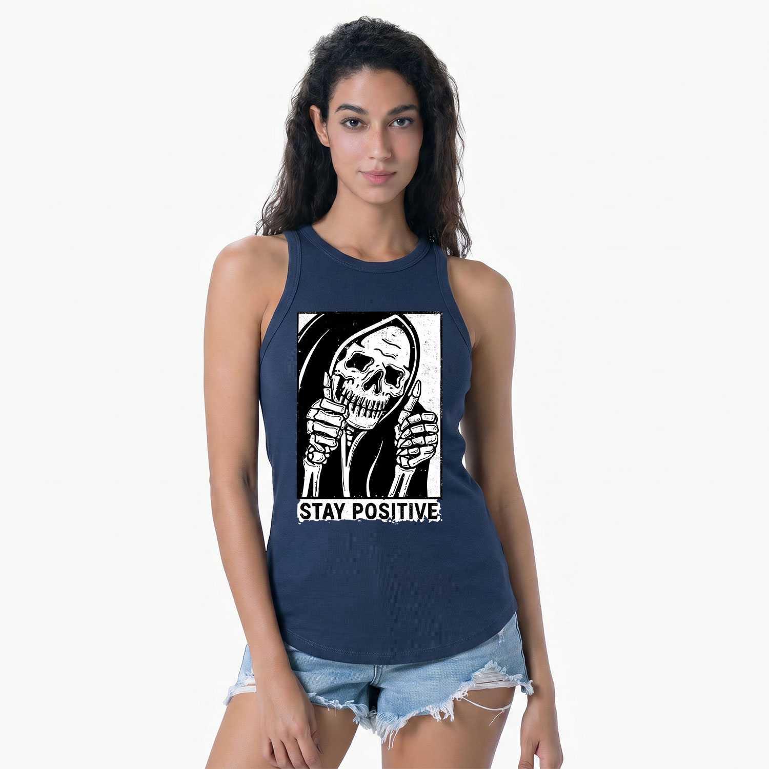 Purplehecate Stay Positive Racerback Tank Top