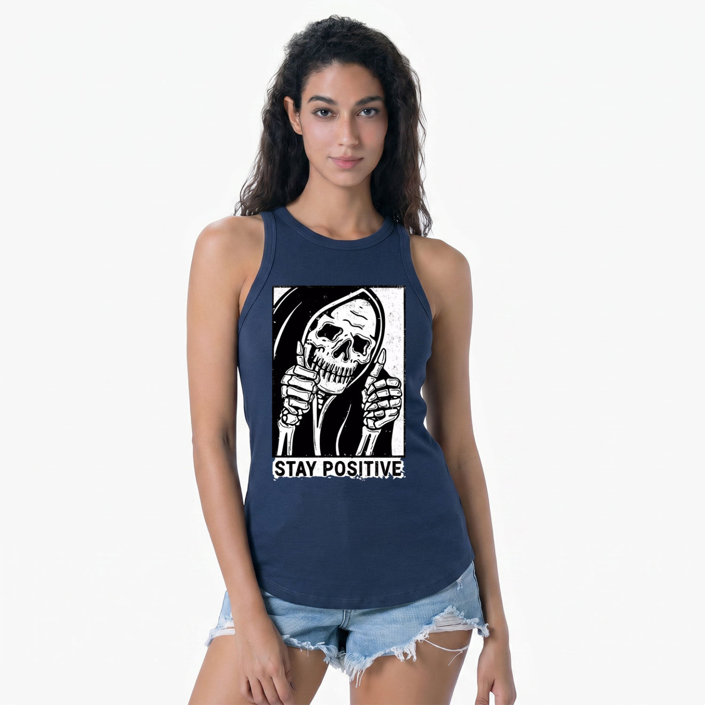 Purplehecate Stay Positive Racerback Tank Top