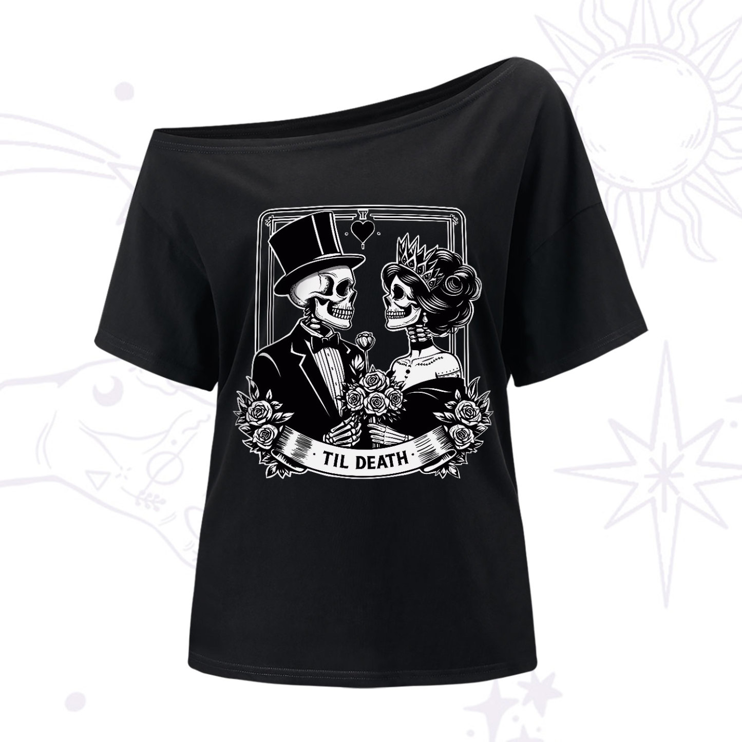 Purplehecate Til Death One-Shoulder T-Shirt
