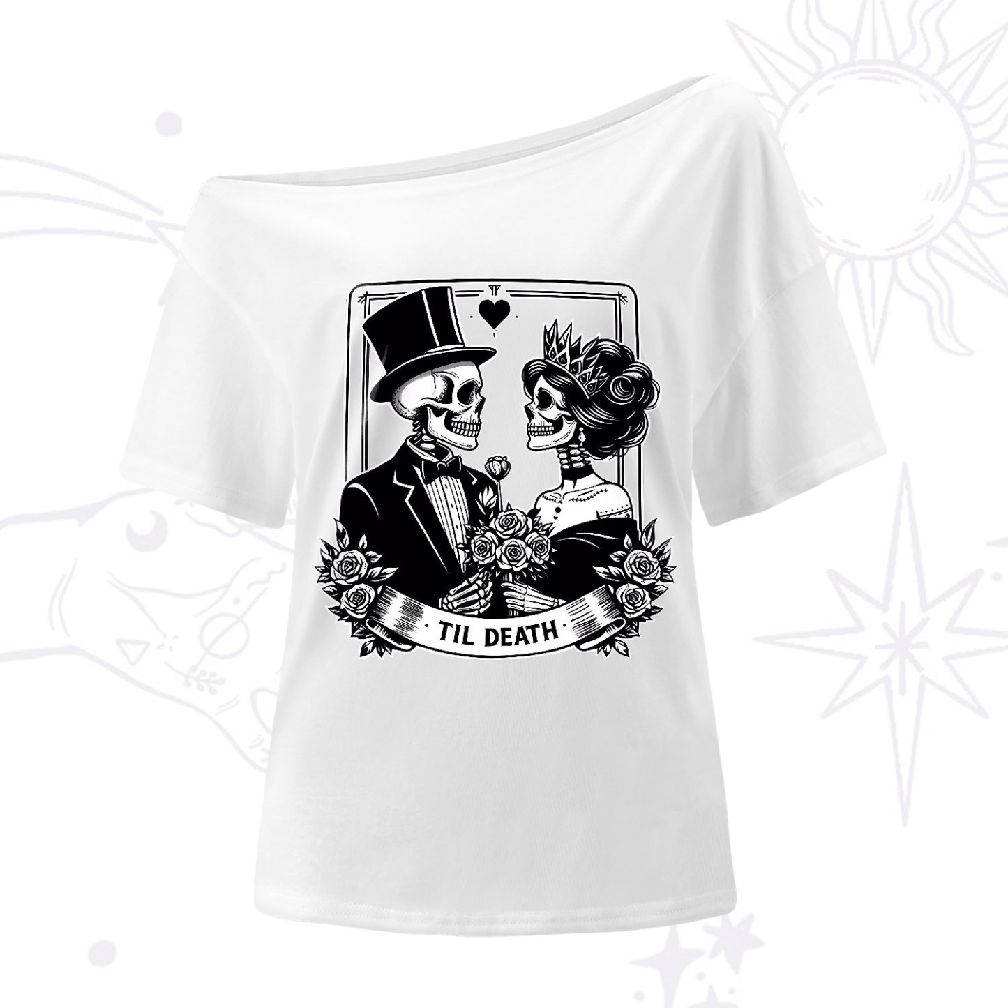 Purplehecate Til Death One-Shoulder T-Shirt