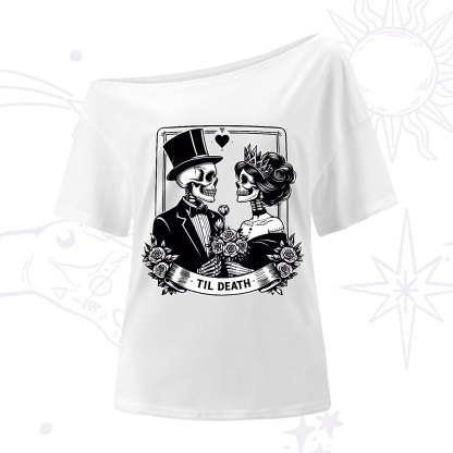 Purplehecate Til Death One-Shoulder T-Shirt