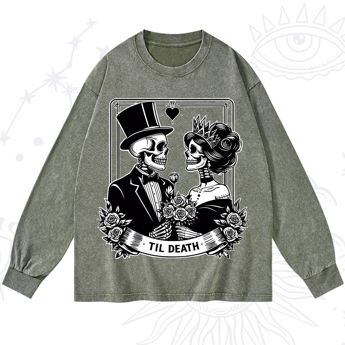 Purplehecate Til Death Washed Long Sleeve Shirt