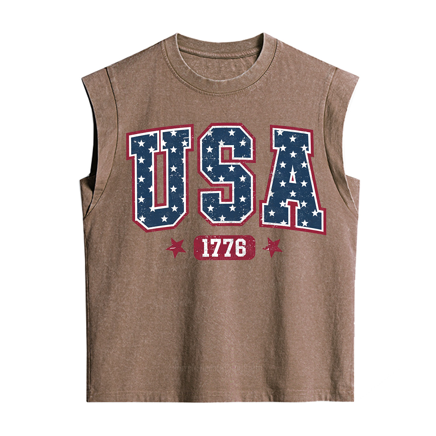Purplehecate Retro USA 1776 Vintage Washed Tank