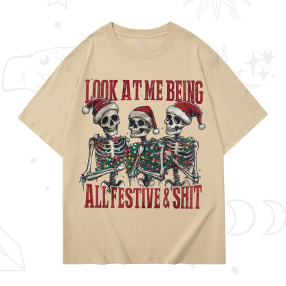 Purplehecate Look At Me Being All Festive And Shit Christmas T-Shirt