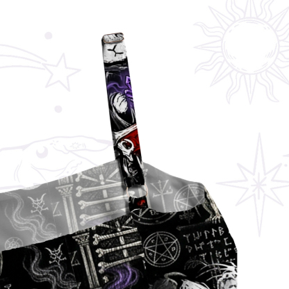Purplehecate Gothic Cursed Bunny Ritual Wide Straps Maxi Dress