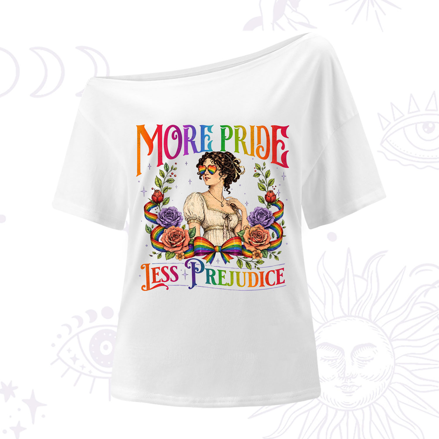 Purplehecate More Pride Less Prejudice Pride One Shoulder T-Shirt