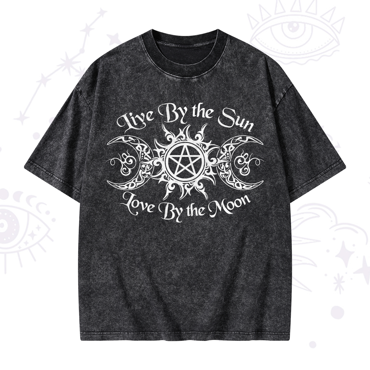 Purplehecate Hecate's Lunar Blessing Washed T-Shirt