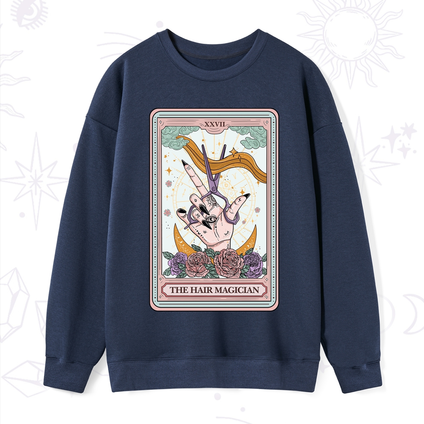 Purplehecate The Hair Magician Tarot Sweatshirt