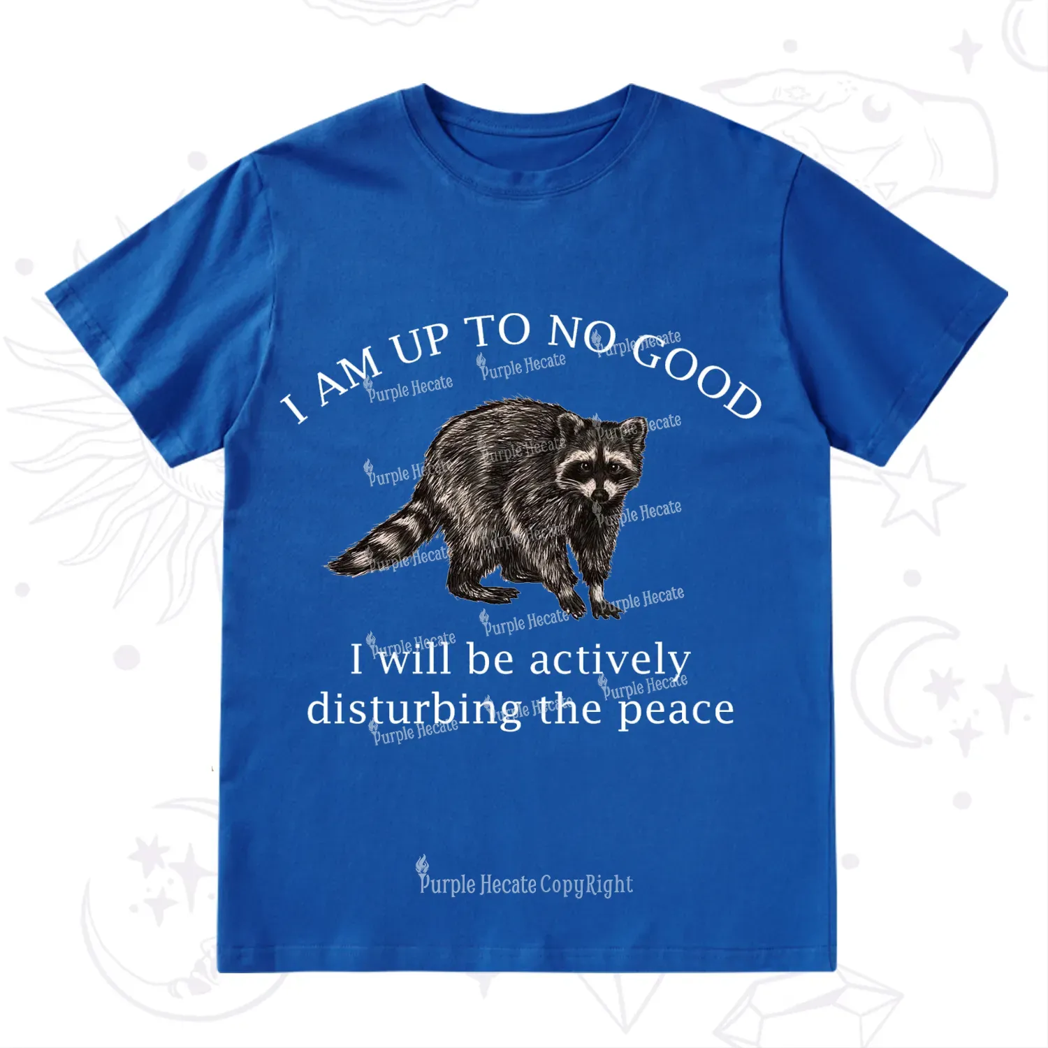 Purplehecate Trash Raccoon Backyard Wildlife T-Shirt