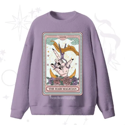 Purplehecate The Hair Magician Tarot Fuzzy Ugly Sweater