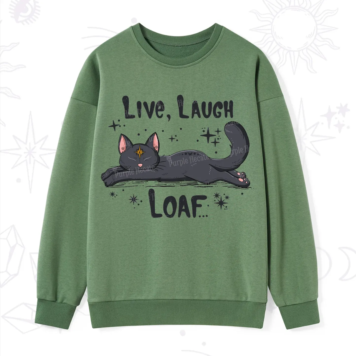 Purplehecate Live Laugh Loaf Sweatshirt
