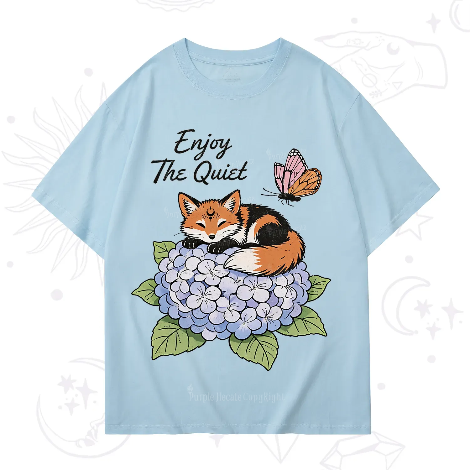 Purplehecate Enjoy The Quiet Fox T-Shirt