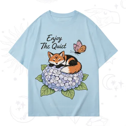 Purplehecate Enjoy The Quiet Fox T-Shirt