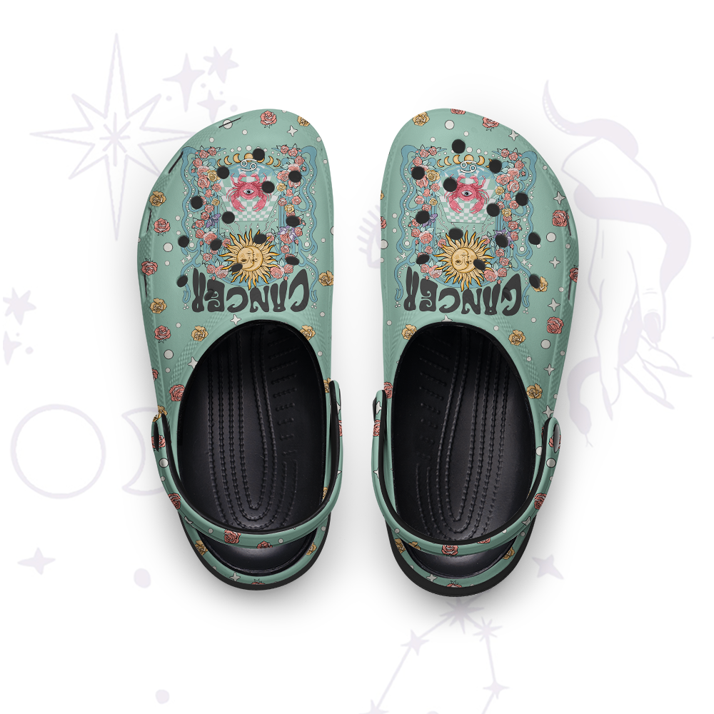 Purplehecate Cancer Spirit Zodiac Rubber Clogs