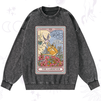 Purplehecate The Gardener Tarot Washed Sweatshirt