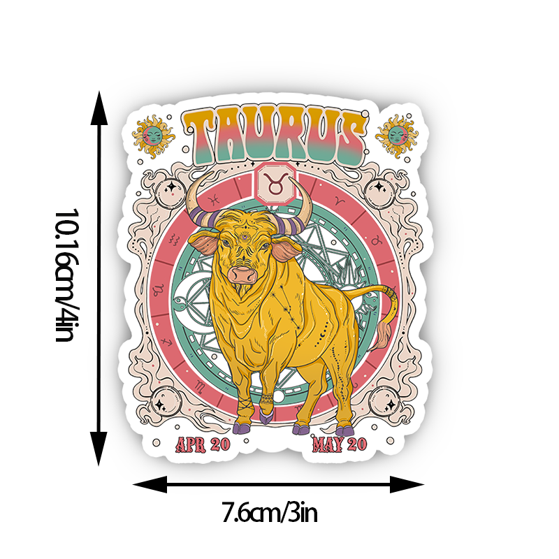 Purplehecate Taurus Cosmic Zodiac Sticker