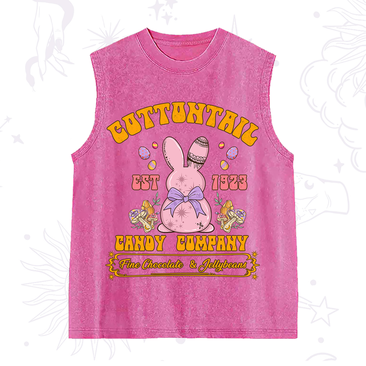 Purplehecate Cottontail Candy Company Easter Washed Tank