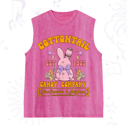 Purplehecate Cottontail Candy Company Easter Washed Tank