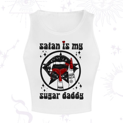Purplehecate Satan Is My Sugar Daddy Crop Tank