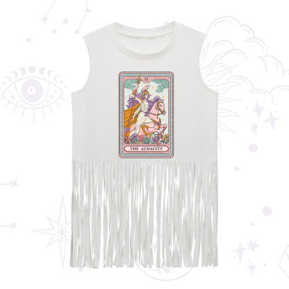 Purplehecate The Audacity Tarot Card Fringe Tank Top